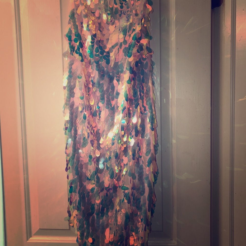 Motel Colette Strappy Sequin Mini Dress